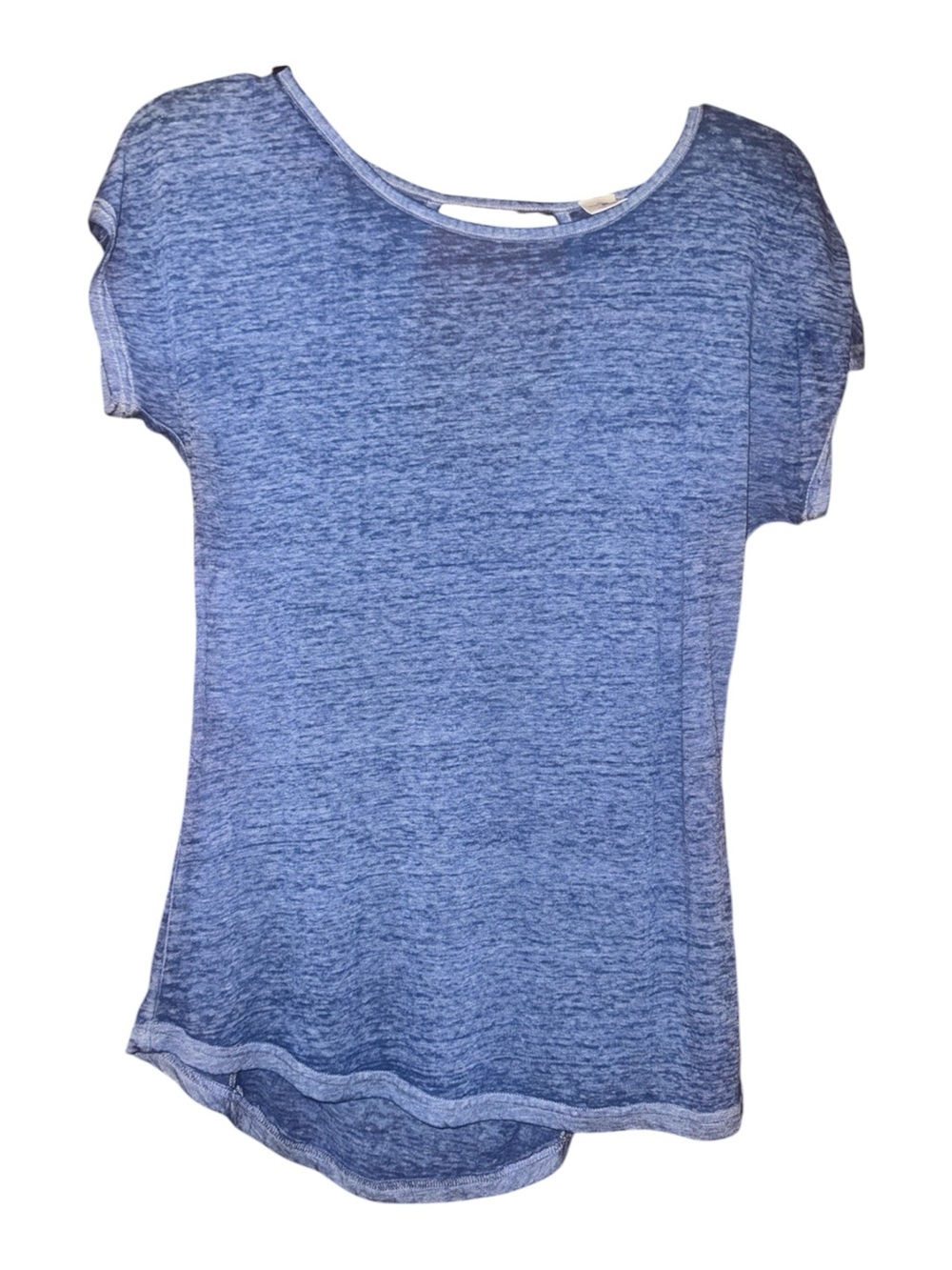 Blue Short-Sleeve Casual Tee